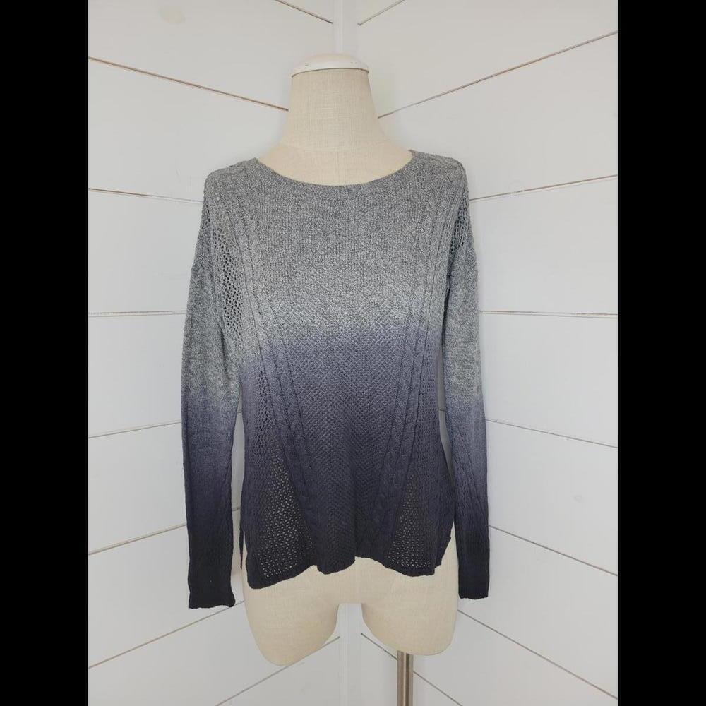 American Eagle Outfitters XS Grey to black ombre loose knit sweater